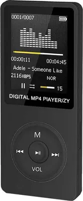 Produktbild von Sport MP4 MP3 Musik-Player Mini Walkman Student 1,8 Zoll Bildschirm Karte MP4 (schwarz) Datenkabel + Kopfhörerkabel