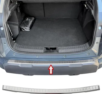 Image de Protection de seuil de chargement en acier inoxydable mat, compatible avec la Dacia Duster III | Année de construction à partir de 2024>