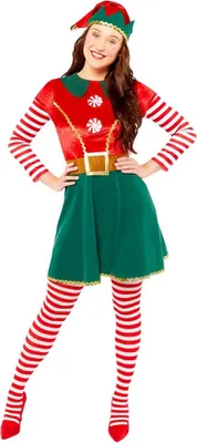 Produktbild von Santas Helferin Elfi Elf Damenkostüm