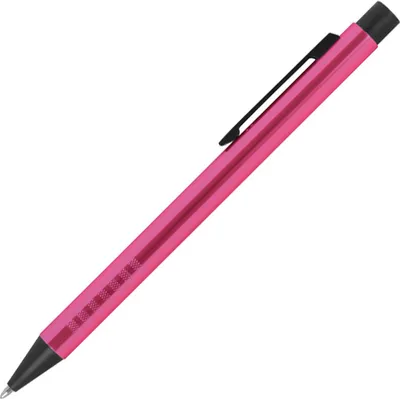 Produktbild von Kugelschreiber aus Metall / Farbe: pink