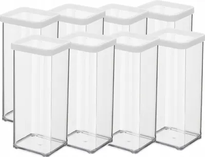 Zdjęcie produktu dla Rotho 11605, Pudełko, Prostokątny, 1,5 l, Przezroczysty, Biały, 100 mm, 100 mm