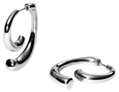 Productafbeelding van Spiral Earrings - Twee Delige Design - Roestvrij Staal