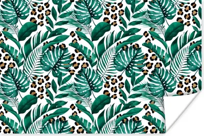 Produktbild von MuchoWow® Poster Blätter - Tropisch - Dschungel 30x20 cm - Plakate - Print