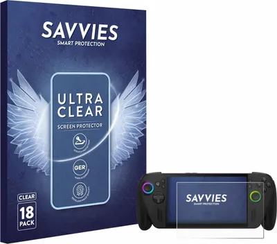 Produktbild von 18x Für ASUS ROG Ally X 2025 Schutzfolie Savvies Displayschutz Display Schutz Folie Klar Transparent