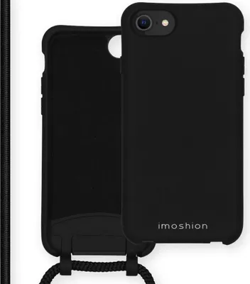 Image de imoshion Color Backcover avec cordon détachable pour l'Apple iPhone SE (2022 / 2020) / 8 / 7 - Noir