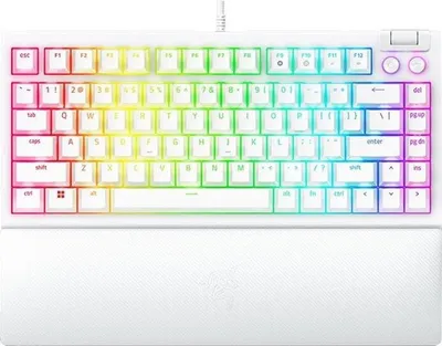 Obrázek produktu pro Razer BlackWidow V4 75%, Kabel, USB, Mechanický spínač, QWERTY, RGB LED, Bílá