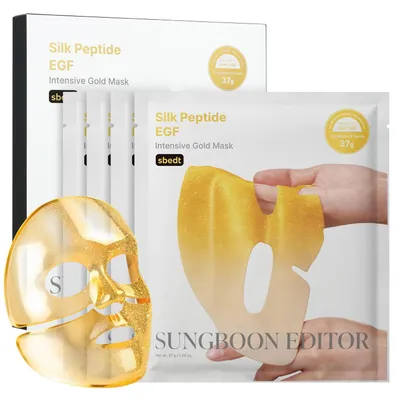 Produktbild von Sungboon Editor Gold Mask – 31 Peptide & 24K Gold, Koreanische Overnight Gesichtsmaske, Anti-Aging, 4 Stück