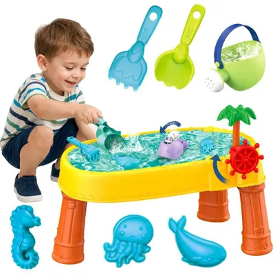 Immagine prodotto di Woopie Tavolo ad acqua 2in1 Sandbox Nave pirata 8 acc.