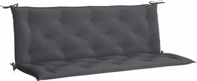 Immagine prodotto di vidaXL Cuscino per panca da giardino antracite 150x(50+50)x7 cm Tessuto Oxford