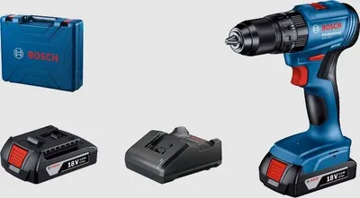 Image de Bosch GSR 18V-45 Professional 500 rpm 900 g Noir, Bleu