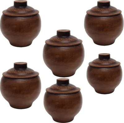 Produktbild von Keramiktopfset, 6 St Kochtopf Keramiktöpfe 0,6 L