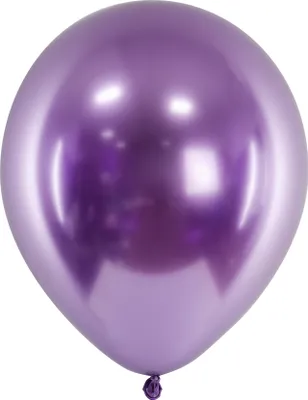 Produktbild von 10 Stk. Luftballon Ø30cm "Uni Glossy" | Lila