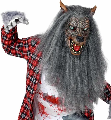 Image de Masque de loup avec fourrure synthétique