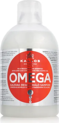Image de Kallos Omega Hair Shampooing Avec Complexe Oméga-6 et Huile de Macadamia 1000 ml