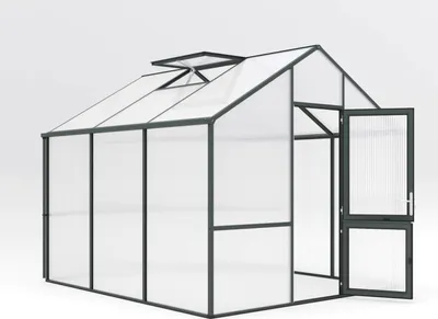 Produktbild von KGT Gewächshaus "Dahlie III" tannengrün 9,6 m² 16 mm HKP