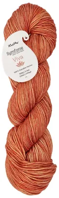 Strickgarn, 100 % Merino, 100 g, Aprikose, 25 cm Länge