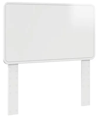 Image de Tête de lit vidaXL Bois blanc brillant