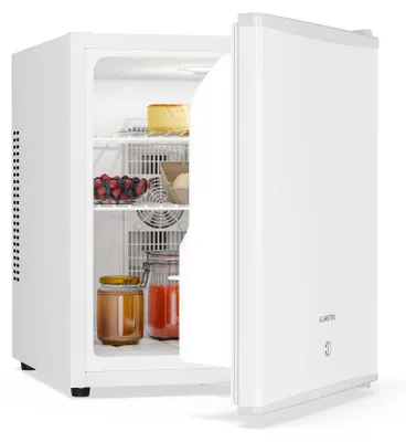 Mini-Kühlschrank 44L mit Glastür, leise, verstellbare Böden, Schloss