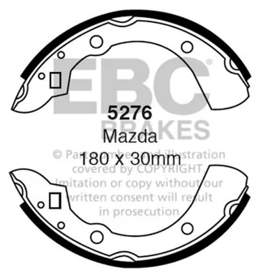 Imagen del producto de Juego de pastillas de freno traseras para Mazda