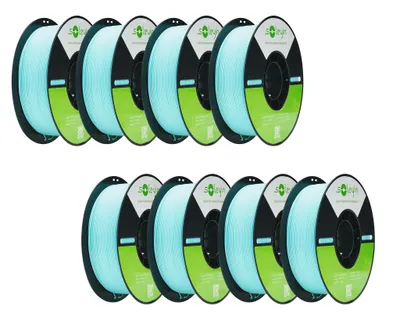 Produktbild von Creality Soleyin Ultra PLA Filament, 1.75mm, 8KG für 3D Drucker, 8 x 1kg- Ozeanblau - 3301010502
