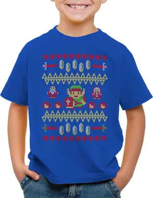 Produktbild von style3 Link Ugly Christmas Sweater Kinder T-Shirt strick pulli weihnachten xmas