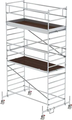 Produktbild von MUNK Rollgerüst mit Doppelplattform 1,35x3,00m Plattform, 6,35m AH