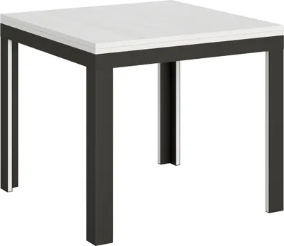 Produktbild von ITAMOBY - Ausziehtisch 90/180x90 cm Linea Libra Esche weiß Gestell in Anthrazit