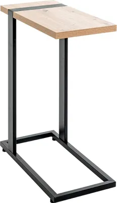 Produktbild von Famanu Beistelltisch Eiche Schwarz - 24 x 49 x H 64 cm