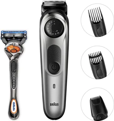 Produktbild von Braun BT5060 Beard Trimmer and Hair Clipper, Detail Trimmer Attachment, Sharp Bl