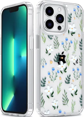 Obrázek produktu pro Pouzdro UNIQ Accessory pro iPhone 13 Pro - průhledné - květinový potisk 3