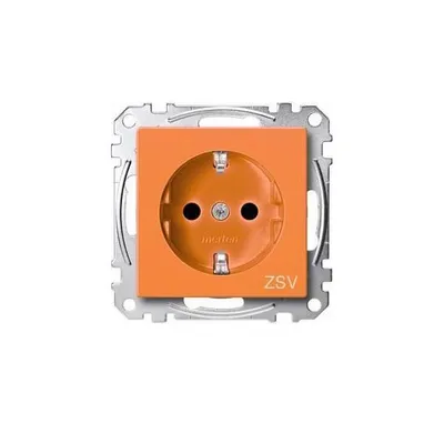 Zdjęcie produktu dla Gniazdo SCHUKO MEG2300-0302 pomarańczowe System M (MEG2300-0302)