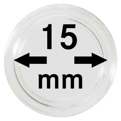 Produktbild von Lindner 2251015 Münzkapseln 15 mm-100er Pack