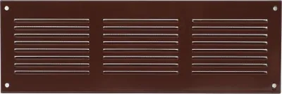 Immagine prodotto di Griglia di ventilazione in metallo 30x10cm Griglia a fessura di aerazione per zanzariera marrone
