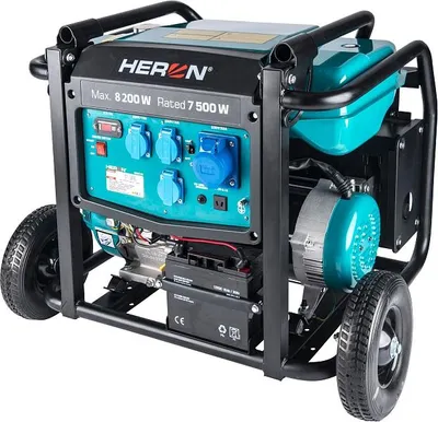 Obrázok produktu pre Heron 8896145 benzínový generátor 17HP/8,2kW, podvozok, elektrický štart