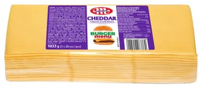 Obrázok produktu pre Mlekovita Ser topiony Cheddar Burger plastry 1,03 kg