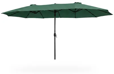 Produktbild von Garten-Doppelsonnenschirm TILIA in Dunkelgrün Gewicht 12,3 kg L460 x B270 x H245 cm