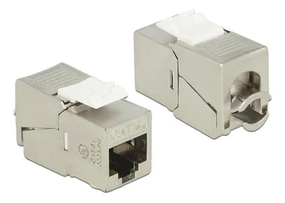 Zdjęcie produktu dla DeLOCK RJ45/LSA Cat.6A, Metaliczny, Biały, RJ45, LSA Cat.6A, Cat6a, ISO/IEC 11801 2.2, EN 50173-1:2011, EN 60603-7-51, Cat.6A of ANSI/TIA 568-C.2, 14,5 mm