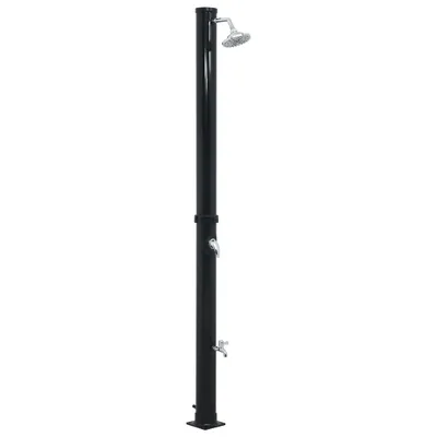 Image de vidaXL Douche solaire noire 220 cm 20 L