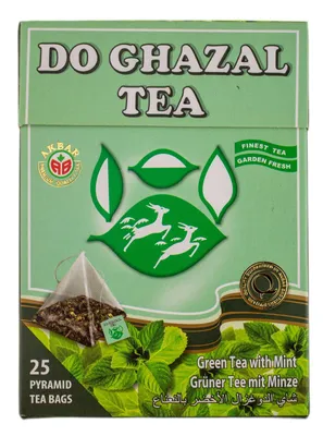 Obrázok produktu pre Do Ghazal - Zelený čaj s mätovou príchuťou 50g, 25 vreciek
