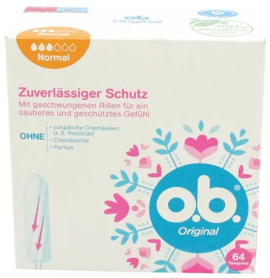 Produktbild von o.b.Tampons Original normal 64ST