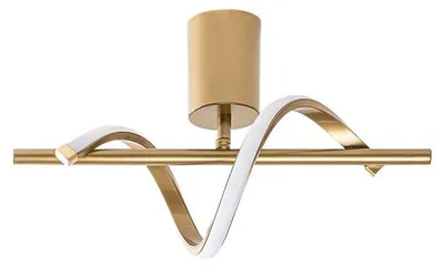Image de Suspension Luminaire en métal doré - 33 x 10 x 7 cm - LED SMD 5W - IP20