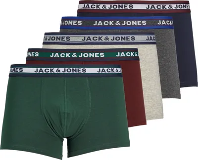 Obrázok produktu pre 5 balení boxerov s krátkymi trenírkami JACOLIVER logom. |