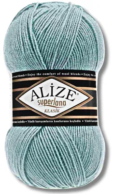 Productafbeelding van Alize 1x 100g Superlana Klasik garen, effen kleur, geschikt voor haken en breien (463)