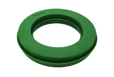 Produktbild von Blumen-Steckschaum-Kranz, 40 cm, Steckmasse, rund, Ring