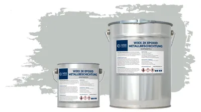Produktbild von Wixx 2K Epoxid Metallbeschichtung - RAL 7035 | Hellgrau - 5L