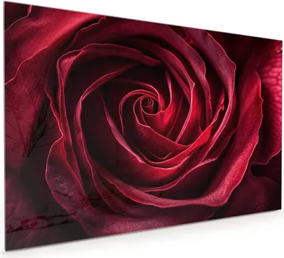 Produktbild von Küchenrückwand Spritzschutz Glas mit Motiv Rose Makroaufnahme 40 x 40 cm