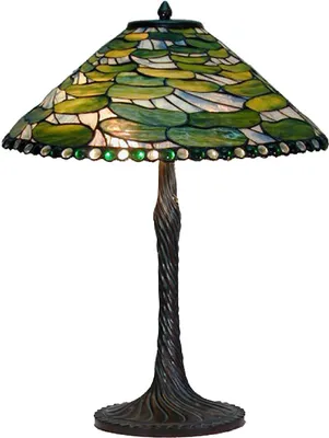 Obrázok produktu pre LumiLamp 5LL-6352 Stolná lampa Tiffany Green Ø 51x75 cm E27/max 2x60W