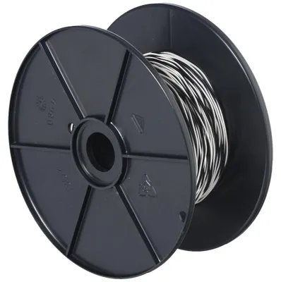 Produktbild von CobiNet Schaltdraht YV 2x0,6/1,1 weiß/schwarz, 100 m