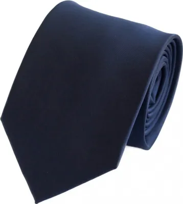 Produktbild von Fabio Farini - 1 Stück elegante Dunkelblaue Herren Krawatten - Schlips in 8cm Breit (8cm), Cobalt Blue