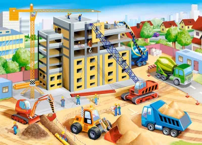 Obrázek produktu pro CASTORLAND puzzle staveniště 60 dílků